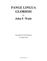 Pange Lingua Gloriosi Orchestra sheet music cover